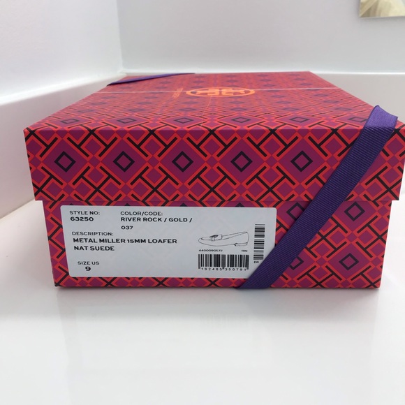 Tory Burch Metal-Miller Suede Loafer - Picture 8 of 8